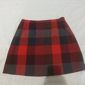 The Limited flannel print mini skirt